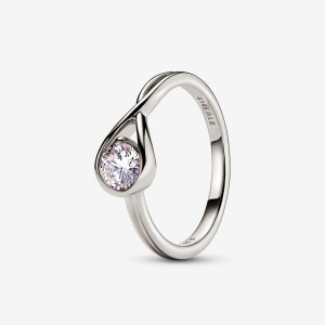 Pandora Brilliance 0.50 ct tw Rings White Gold | EAW-965274