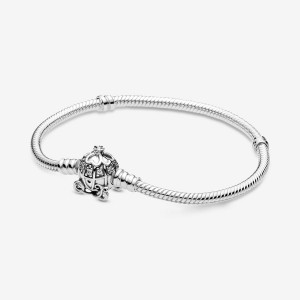 Pandora Cinderella Pumpkin Coach Clasp Moments Charm Bracelets Sterling Silver | OAV-690185