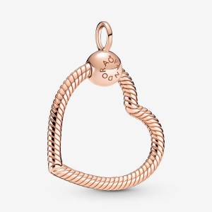 Pandora Moments Heart Charm Holders Rose Gold Plated | KIS-918067