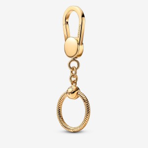 Pandora Moments Small Bag Charm Holders Gold Plated | VRQ-234965