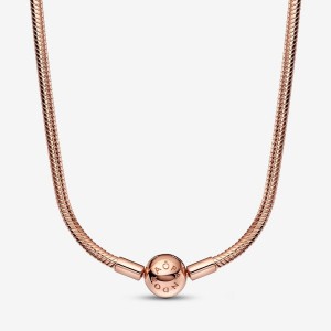 Pandora Moments Snake Charm Holders Rose Gold Plated | OHA-798145