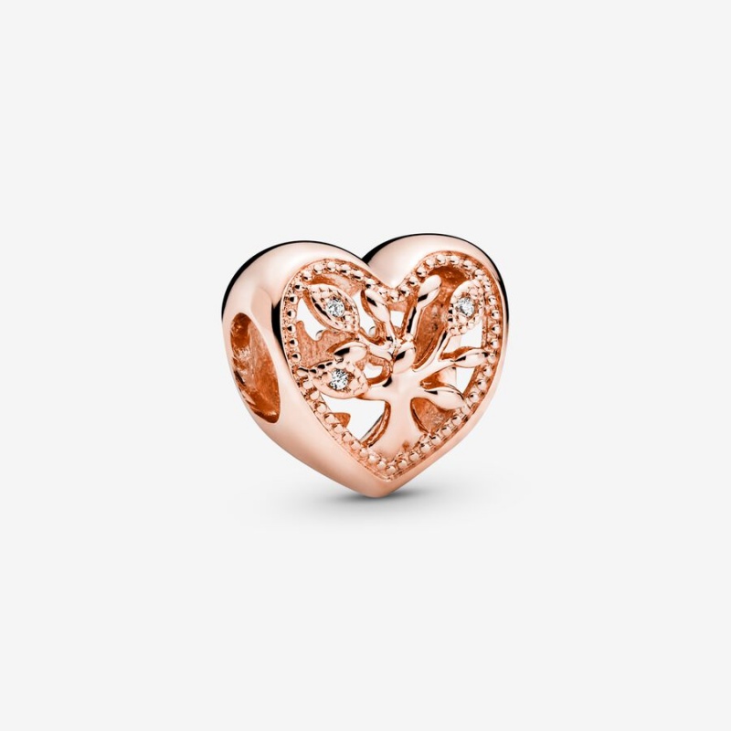 Pandora Family Tree Heart Gift Set Charm Bracelets Rose Gold Plated | IEZ-298573