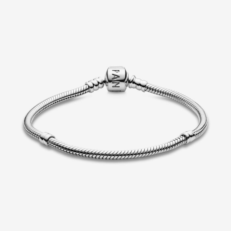 Pandora Moments Snake Charm Bracelets Sterling Silver | OBE-234015